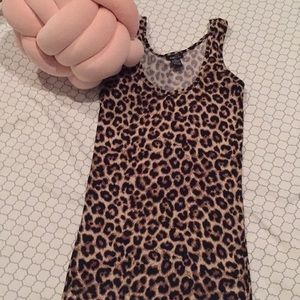 Cheetah print tank top